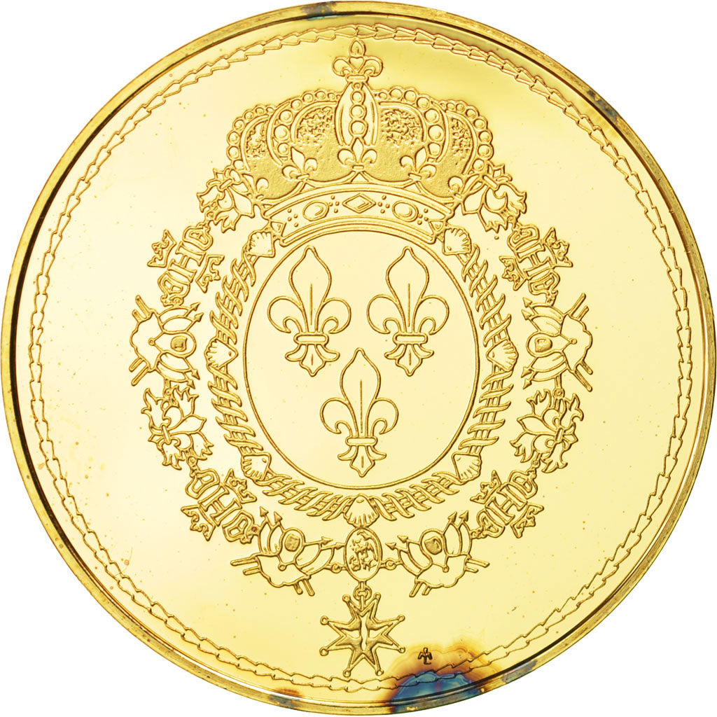 France, Medal, Les rois de France, Louis XVIII, History, FDC, Vermeil
