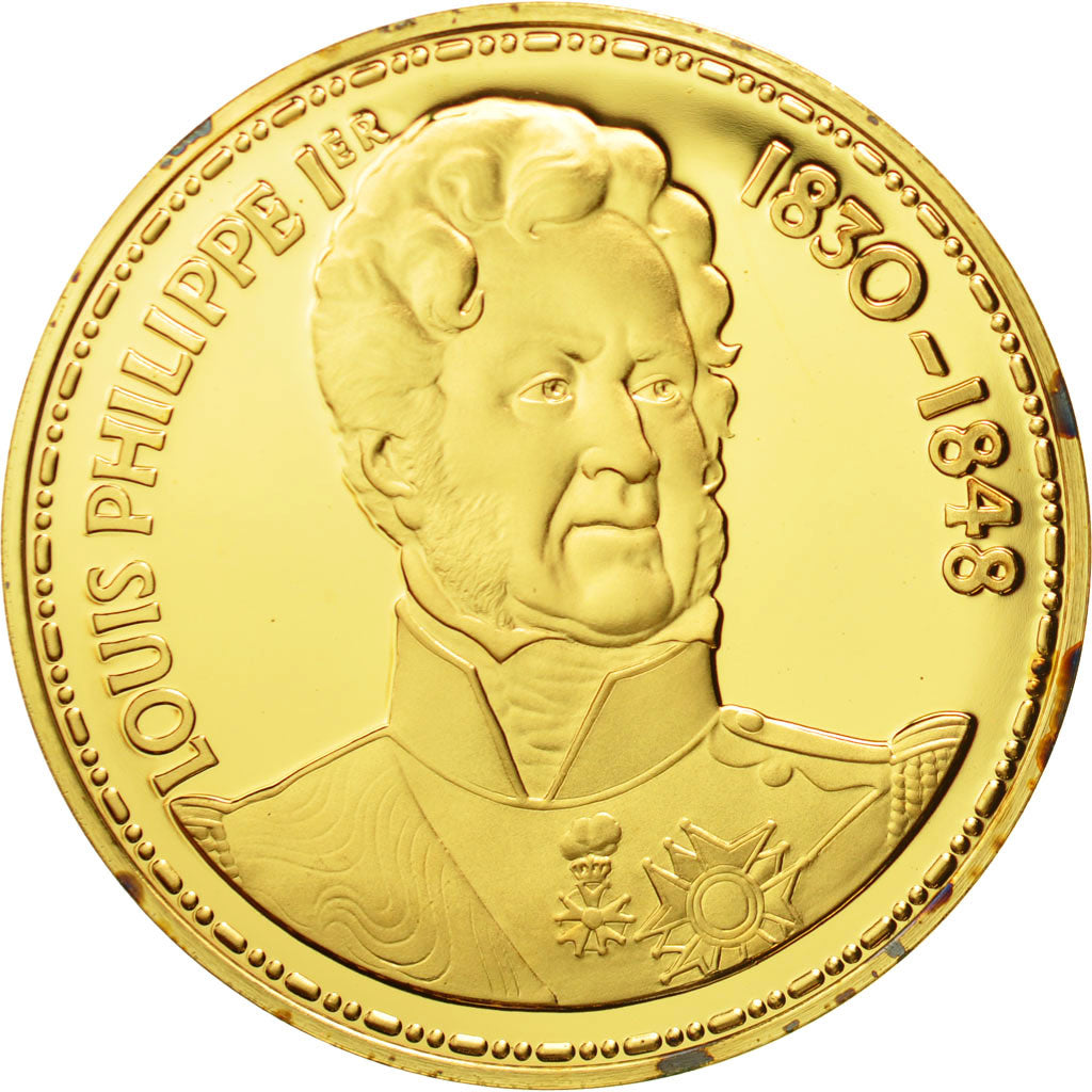 Francia, Medal, Les Rois de France, Louis Philippe Ier, History, FDC, Oro