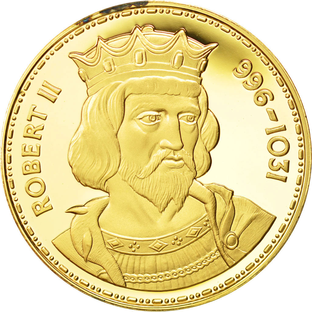 France, Medal, Les Rois de France, Robert II, History, FDC, Vermeil