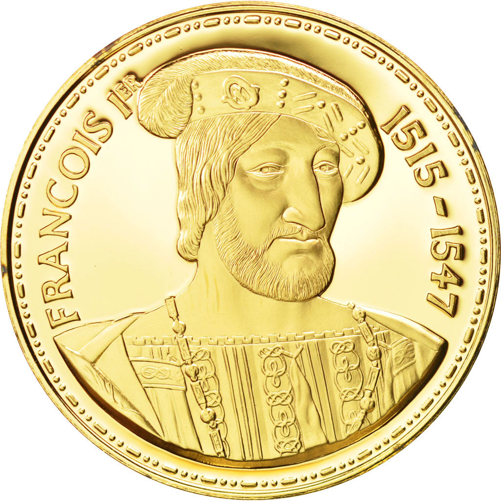France, Medal, Les Rois de France, François Ier, History, FDC, Vermeil