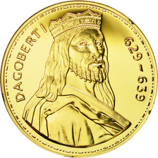 Frankreich, Medal, Les Rois de France, Dagobert I, History, STGL, Vermeil