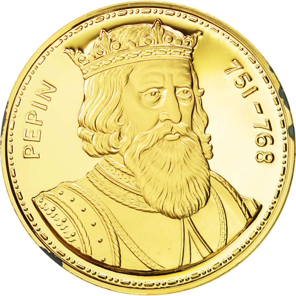 Francia, Medal, Les Rois de France, Pépin, History, FDC, Vermeil
