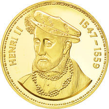 Francia, Medal, Les Rois de France, Henri II, History, FDC, Vermeil