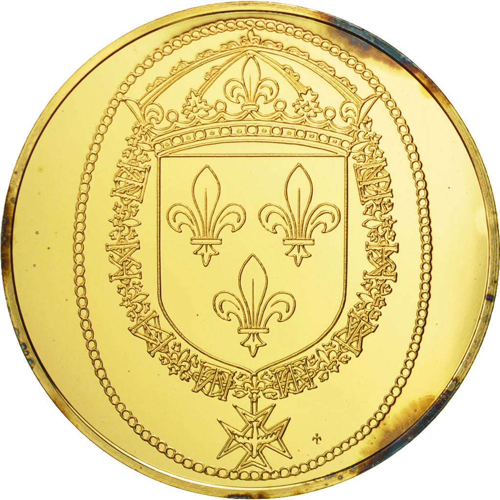 France, Medal, Les Rois de France, Henri III, History, FDC, Vermeil