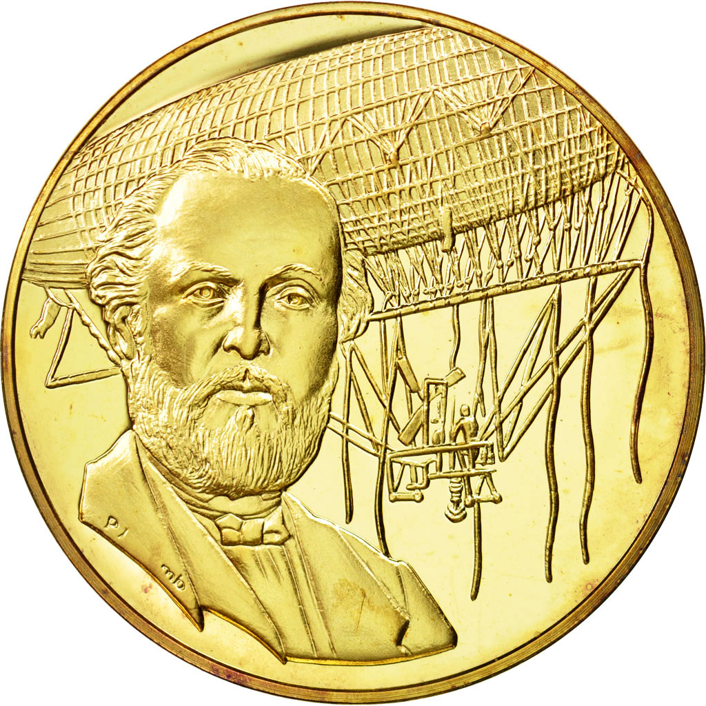 Francia, Medal, L'Histoire de la Conquête de l'Air, Henri Giffard, Aviation