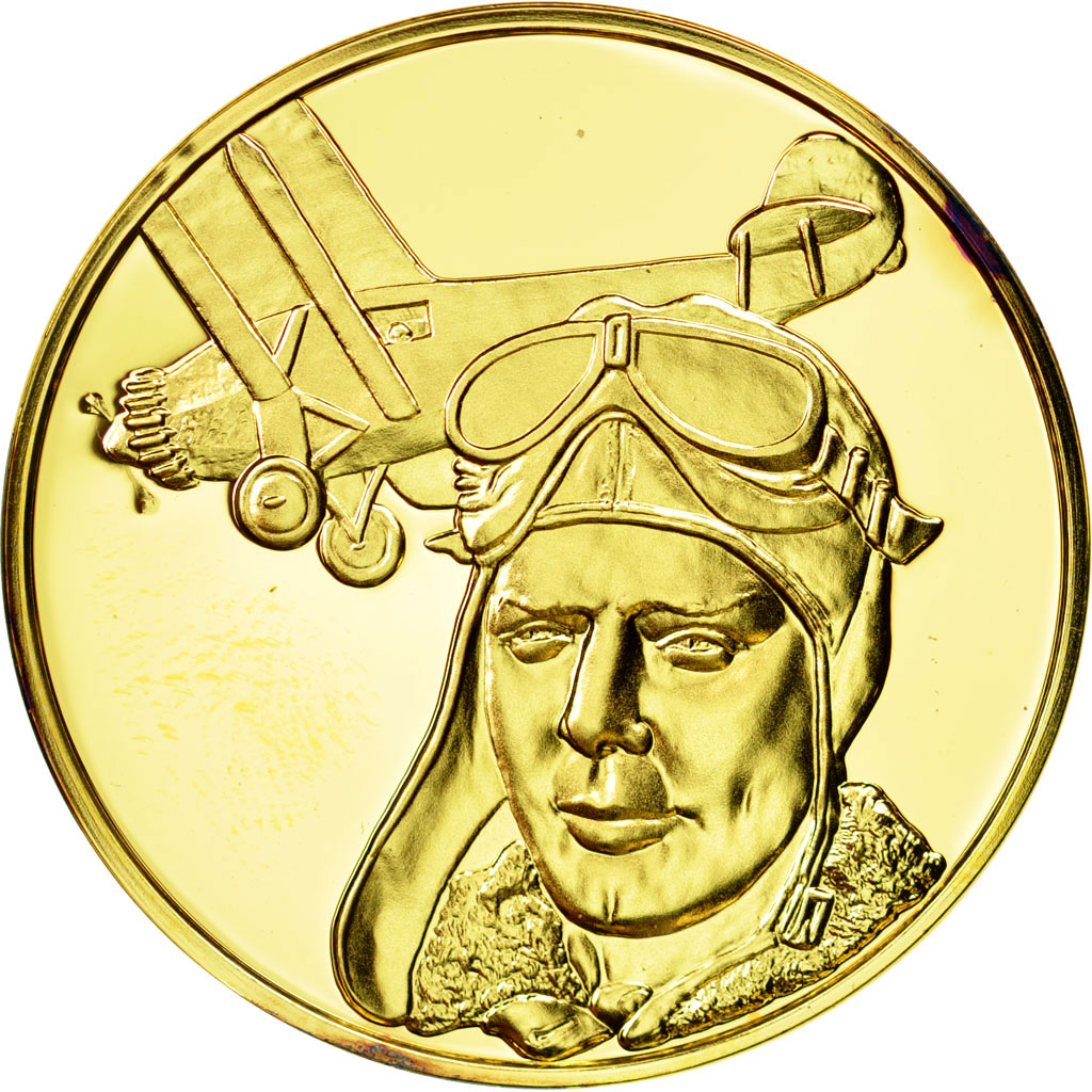 Francia, Medal, L'Histoire de la Conquête de l'Air, Charles Lindbergh