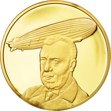 France, Medal, L'Histoire de la Conquête de l'Air, Docteur Hugo Eckener