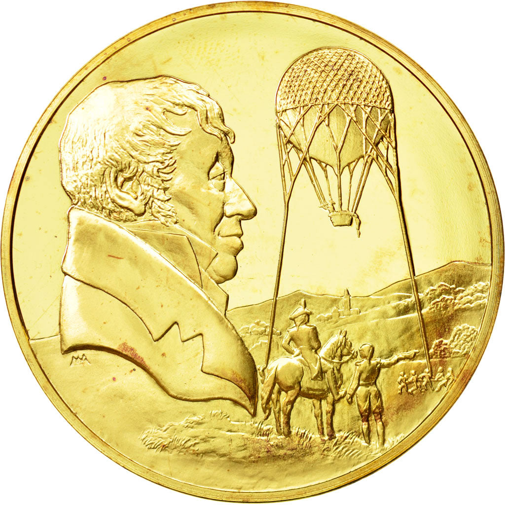 Francia, Medal, L'Histoire de la Conquête de l'Air, Premiers aérostiers