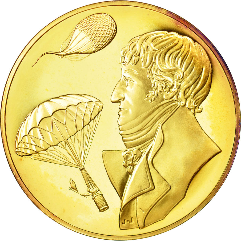 France, Medal, L'Histoire de la Conquête de l'Air, André Jacques Garnerin