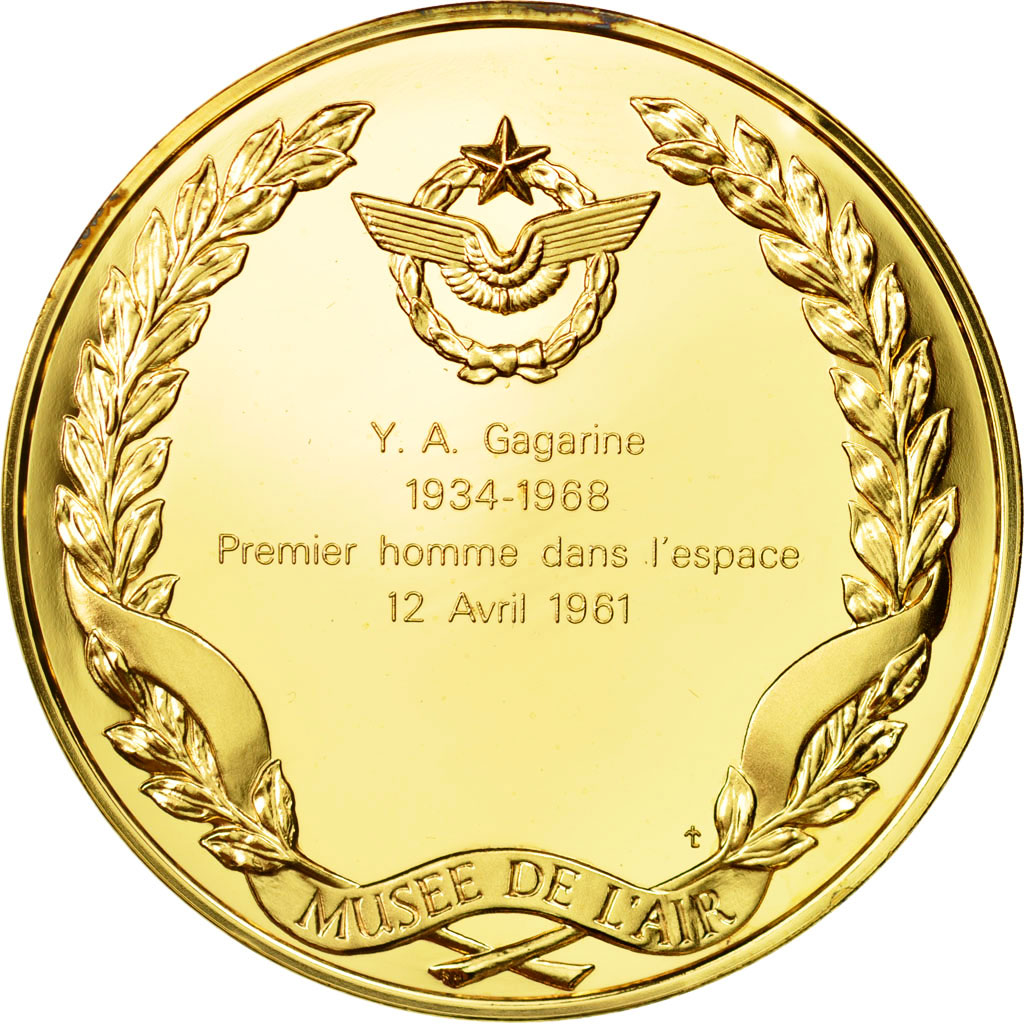 Francia, Medal, L'Histoire de la Conquête de l'Air, Y. A. Gagarine, Aviation