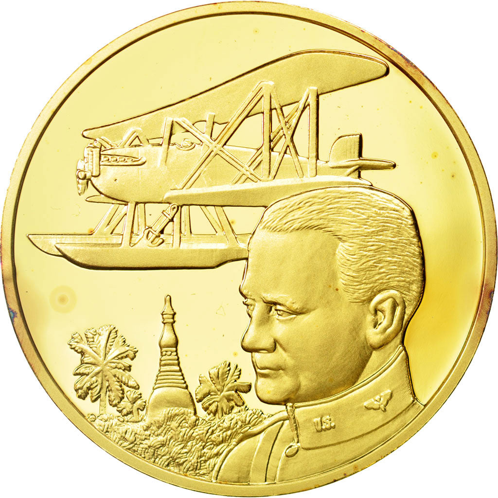 France, Medal, L'Histoire de la Conquête de l'Air, Premier vol autour du monde