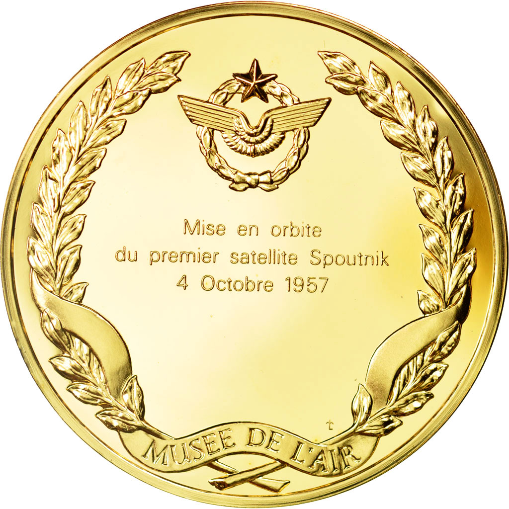 Francia, Medal, L'Histoire de la Conquête de l'Air, Premier satellite Spoutnik