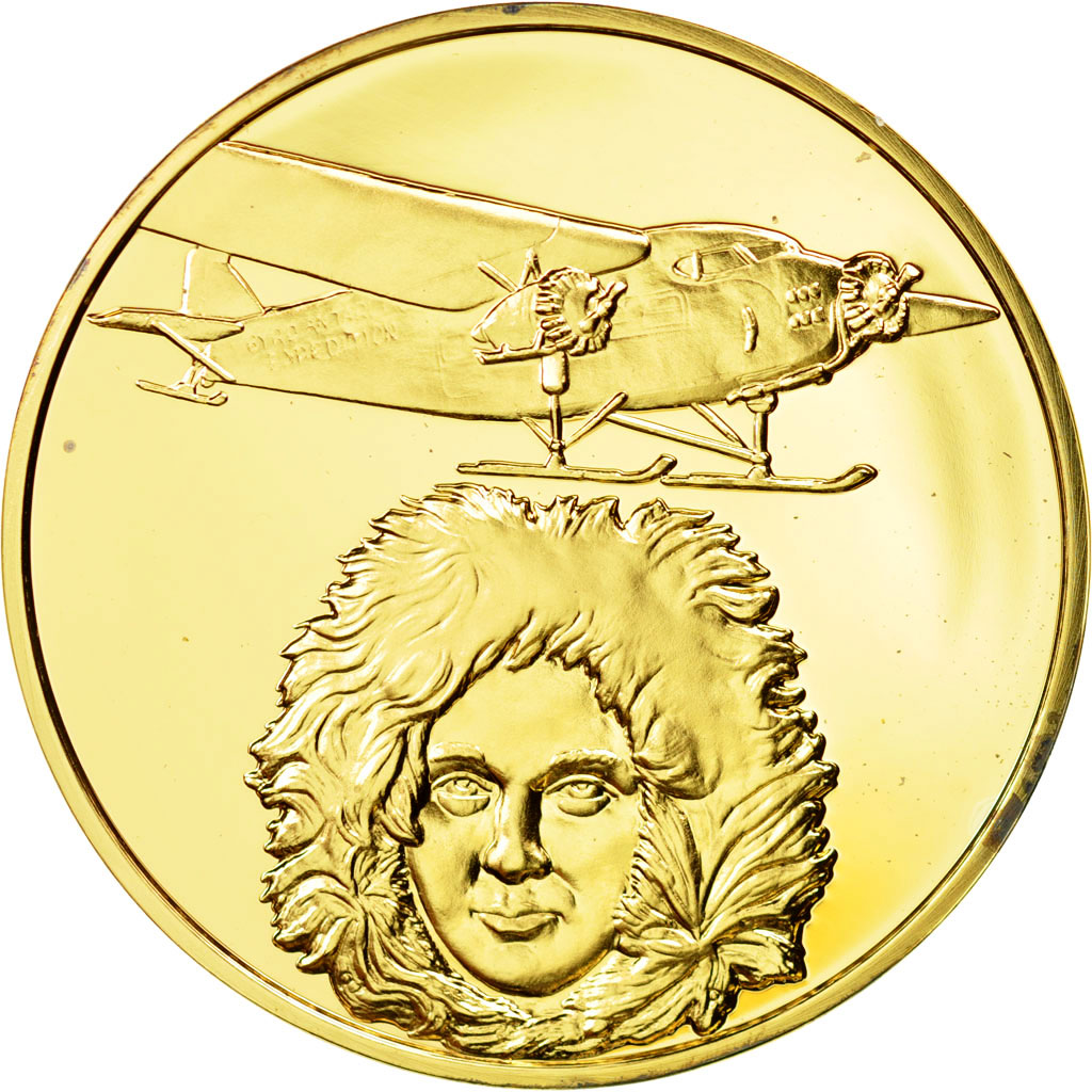 France, Medal, L'Histoire de la Conquête de l'Air, R. E. Byrd, Aviation
