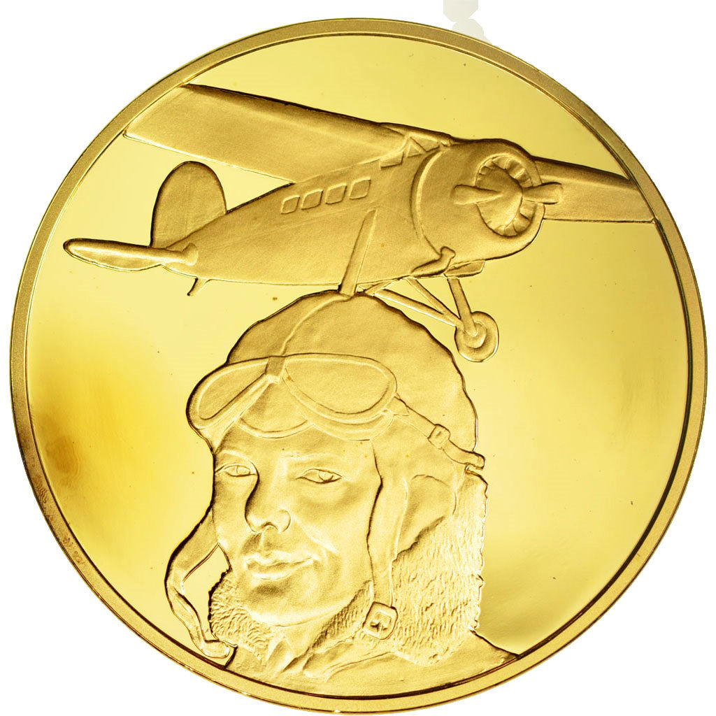 France, Medal, L'Histoire de la Conquête de l'Air, Miss Amelia Earhart