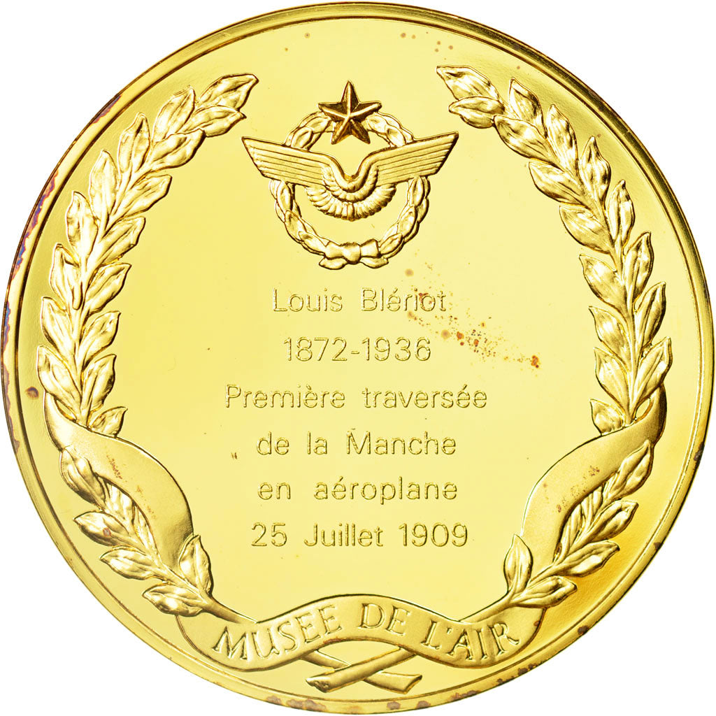 France, Medal, L'Histoire de la Conquête de l'Air, Louis Blériot, Aviation