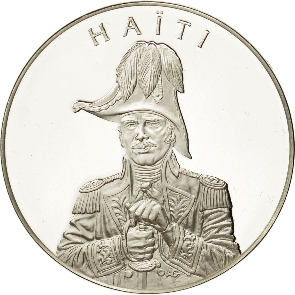 France, Medal, Nations du Monde, Haïti, Politics, Society, War, FDC, Argent