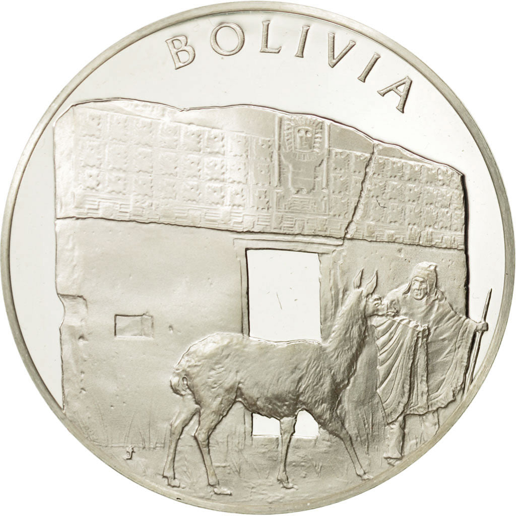 France, Medal, Nations du Monde, Bolivie, Politics, Society, War, FDC, Argent