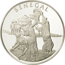 Francia, Medal, Nations du Monde, Sénégal, Politics, Society, War, FDC, Plata