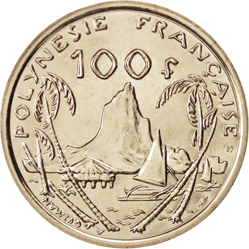Coin, French Polynesia, 100 Francs, 2002, Paris, MS(65-70), Nickel-Bronze, KM:14
