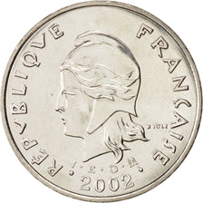 Polinesia francesa, 50 Francs, 2002, Paris, Níquel, KM:13
