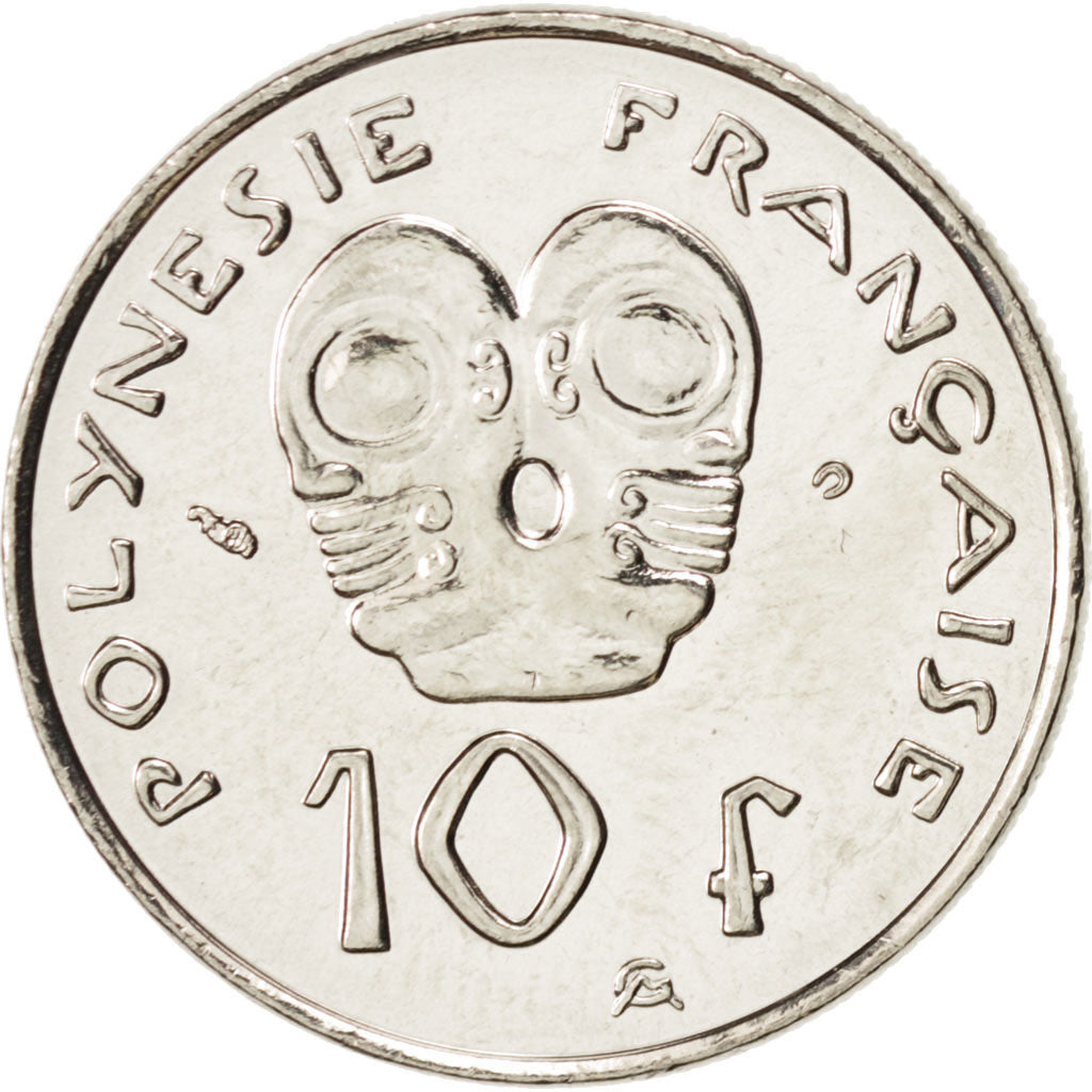 Coin, French Polynesia, 10 Francs, 2002, Paris, MS(65-70), Nickel, KM:8