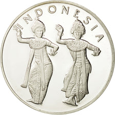 Francia, Medal, Nations du Monde, Indonésie, Politics, Society, War, FDC, Plata