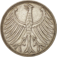 Monnaie, République fédérale allemande, 5 Mark, 1951, Karlsruhe, TTB, Argent