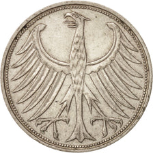 GERMANY - FEDERAL REPUBLIC, 5 Mark, 1964, Hambourg, Silver, KM:112.1