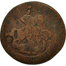 Coin, Russia, Catherine II, 2 Kopeks, 1766, Moscow, F(12-15), Copper, KM:58.5