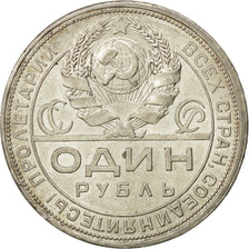 Coin, Russia, Rouble, 1924, Leningrad, MS(60-62), Silver, KM:90.1