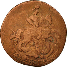 Moneta, Russia, Catherine II, 2 Kopeks, 1764, Moscow, VF(20-25), Miedź, KM:58.5