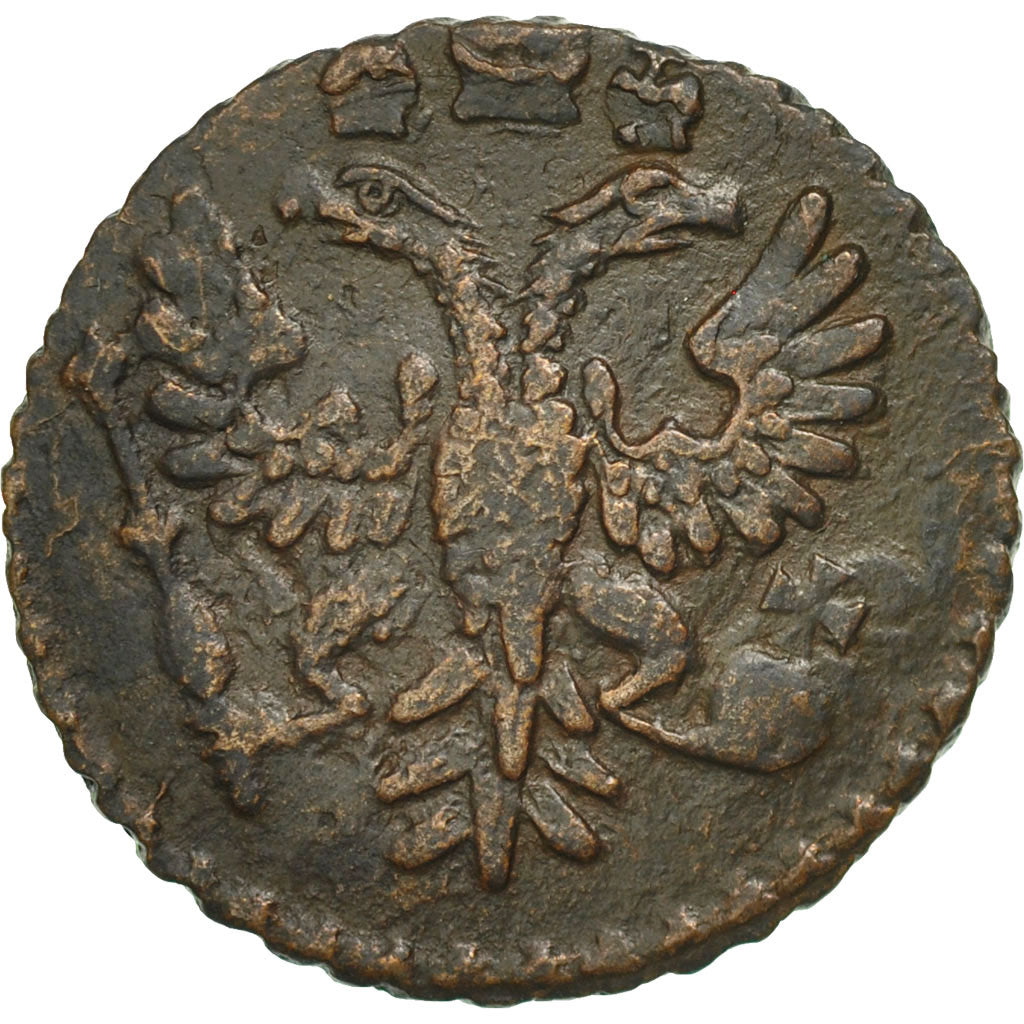 Moneta, Russia, Polushka, 1/4 Kopek, 1731, BB, Rame, KM:187