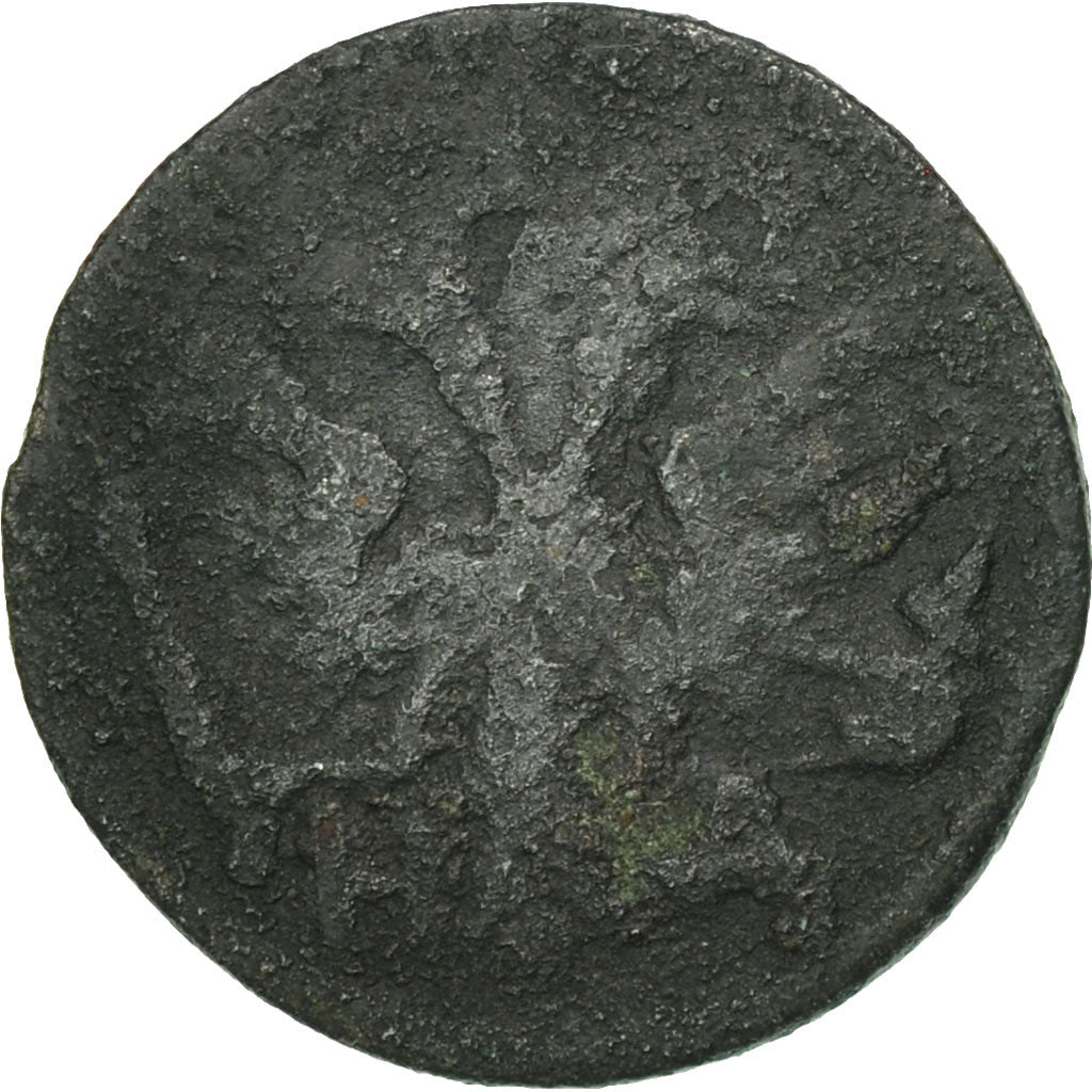 Russia, Peter I, Polushka, 1/4 Kopek, 1719, M+, Rame, KM:152.1