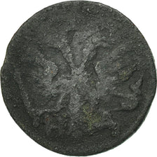 Russia, Peter I, Polushka, 1/4 Kopek, 1719, M+, Rame, KM:152.1