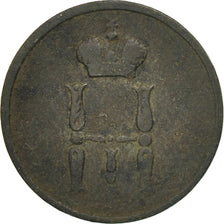 Moneta, Russia, Nicholas I, Denga, 1/2 Kopek, 1855, Ekaterinbourg, MB, Rame
