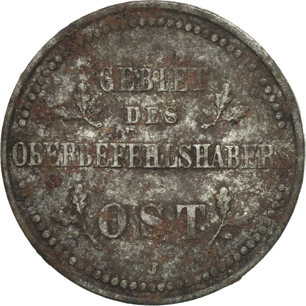 Coin, GERMANY - EMPIRE, Wilhelm II, 2 Kopeks, 1916, Hamburg, VF(30-35), Iron