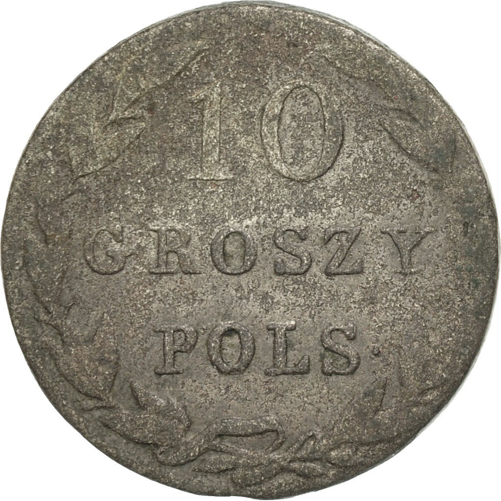 Coin, Poland, Nicholas I, 10 Groszy, 1830, Varsovie, F(12-15), Silver, KM:113