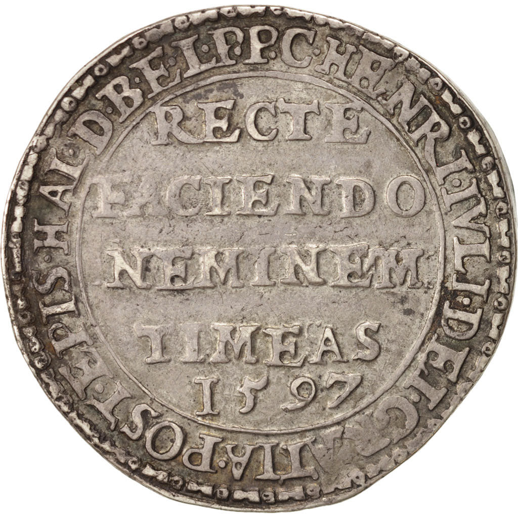 Monnaie, Etats allemands, Thaler, 1597, TTB, Argent