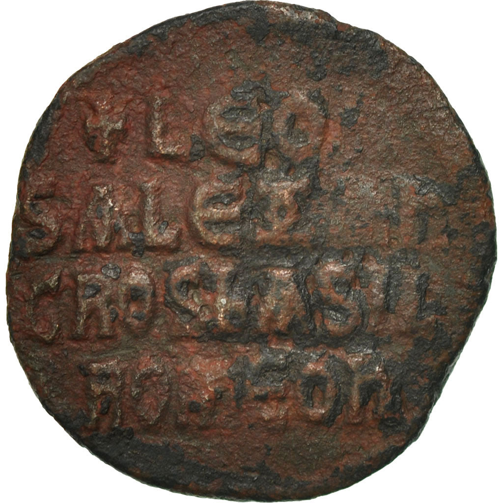 Coin, Leo VI and Alexander, Follis, 886, Constantinople, EF(40-45), Copper