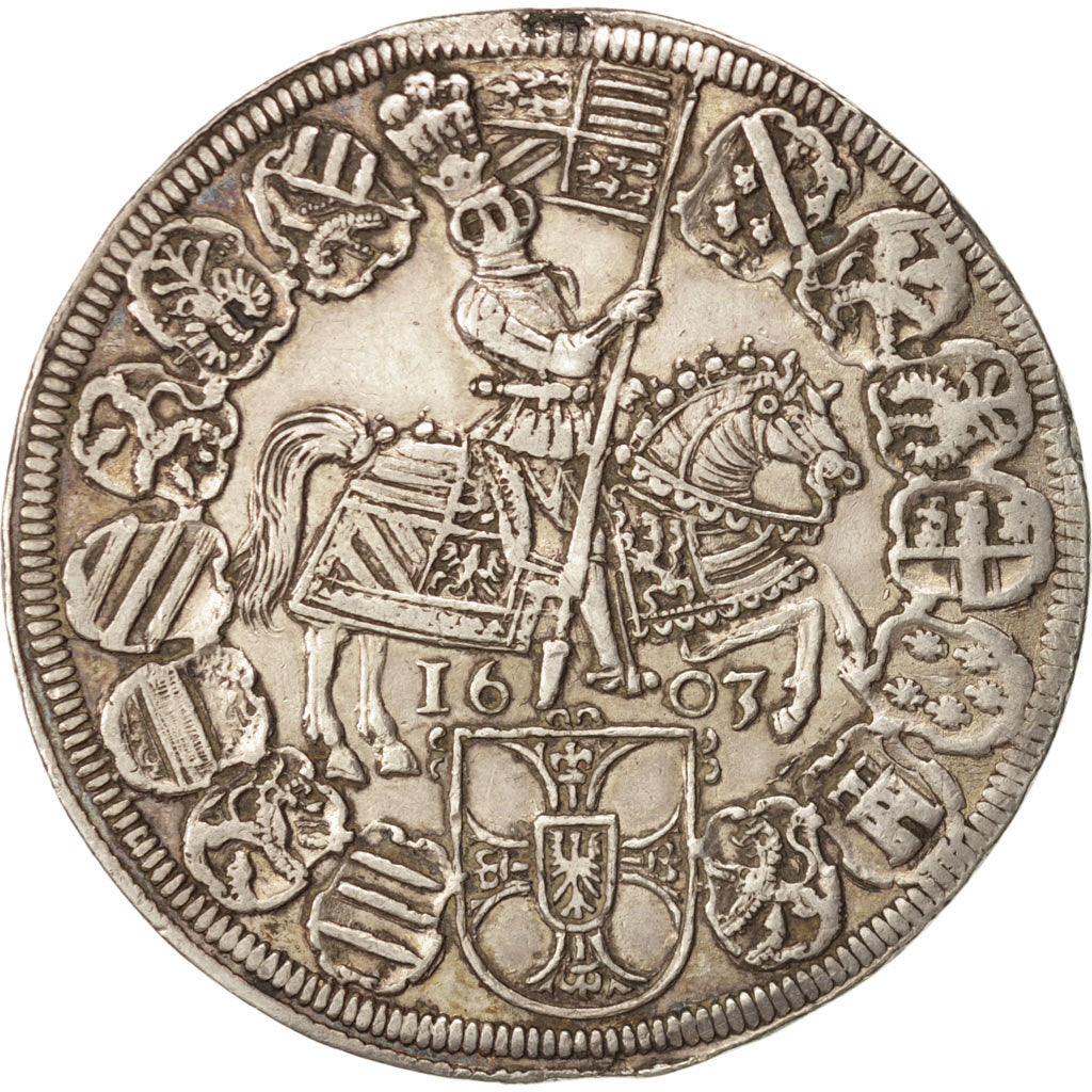 Ordre Teutonique, Maximilian, Thaler, 1603, Hall, Argent, Dav. 5848