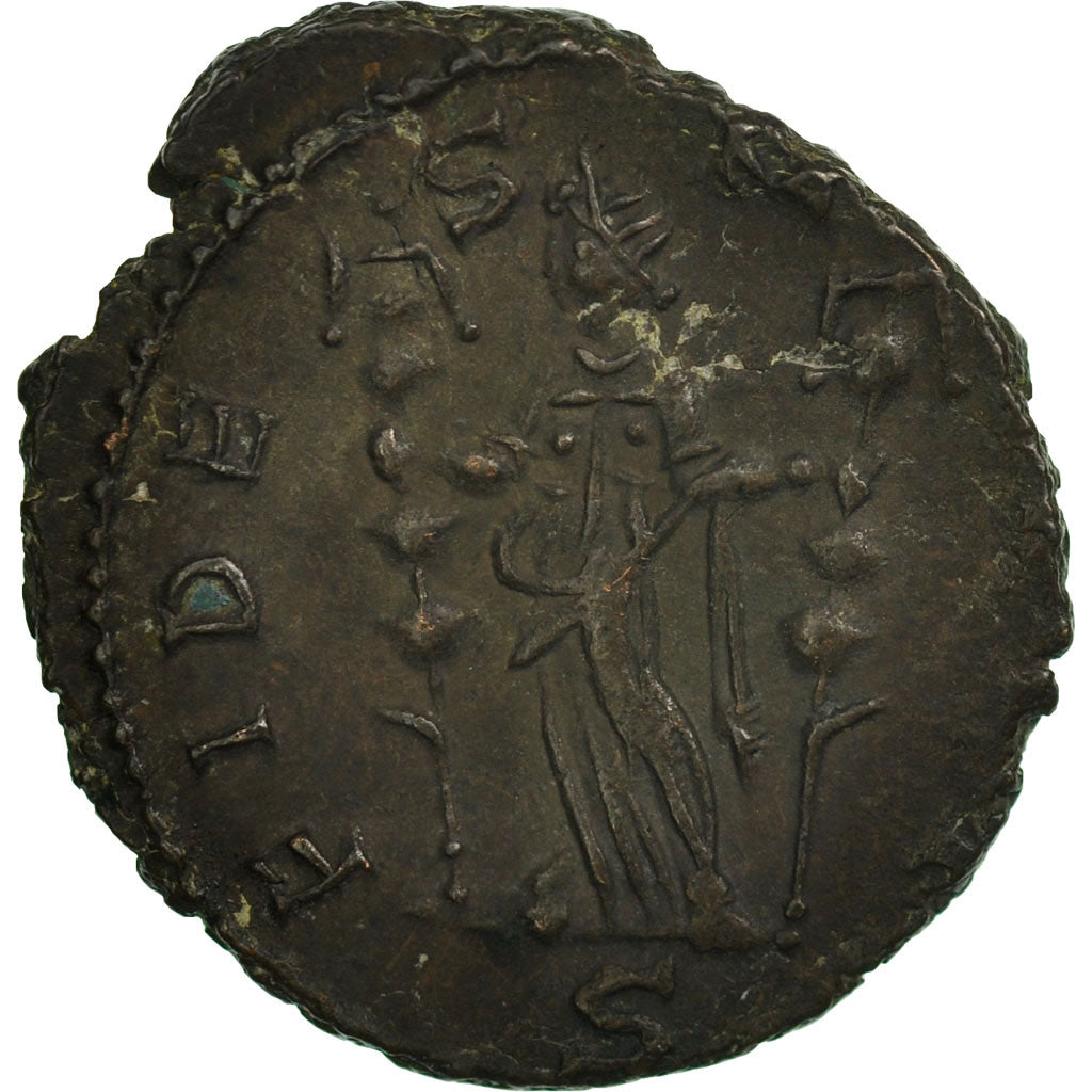 Moneda, Claudius II (Gothicus), Antoninianus, 269, Milan, MBC+, Vellón, RIC:149