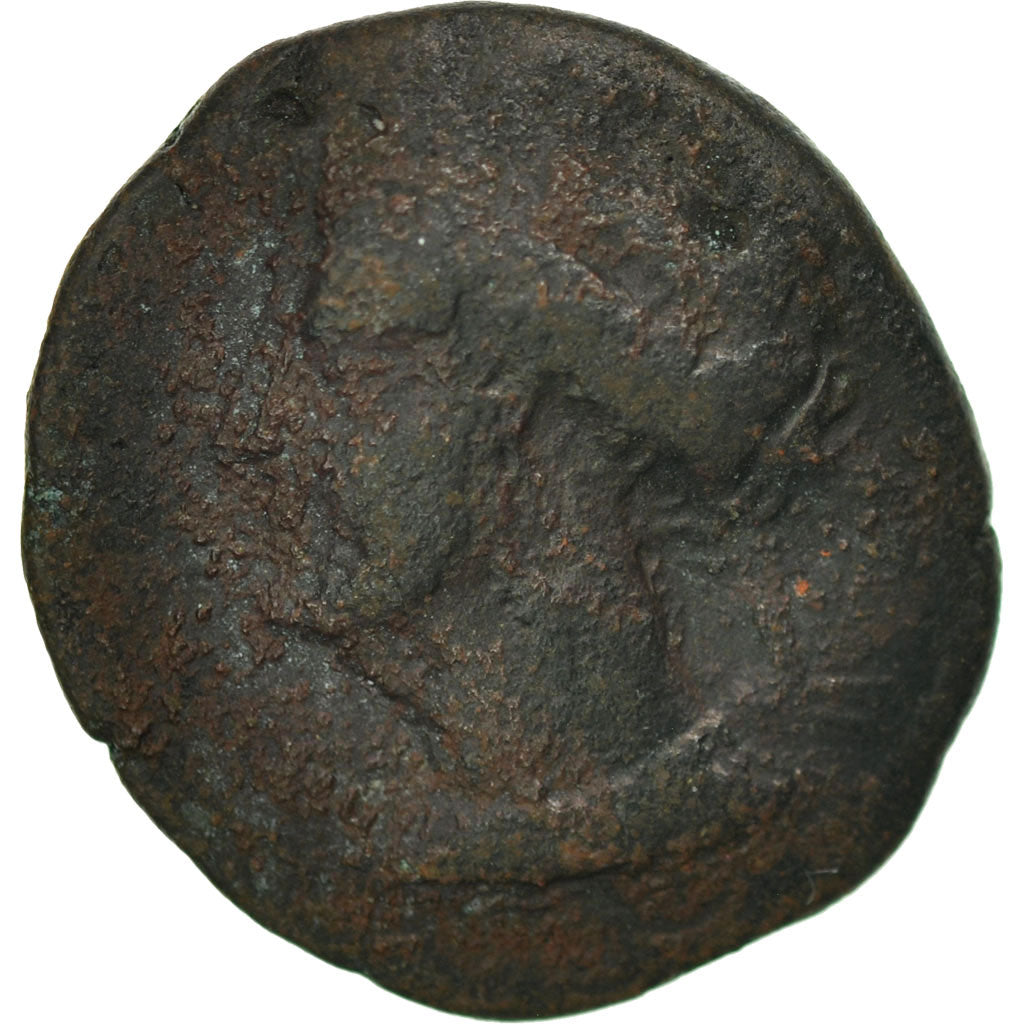 Moneda, Zeugitana, Shekel, 300-264 BC, Carthage, BC+, Cobre, SNG Cop:175