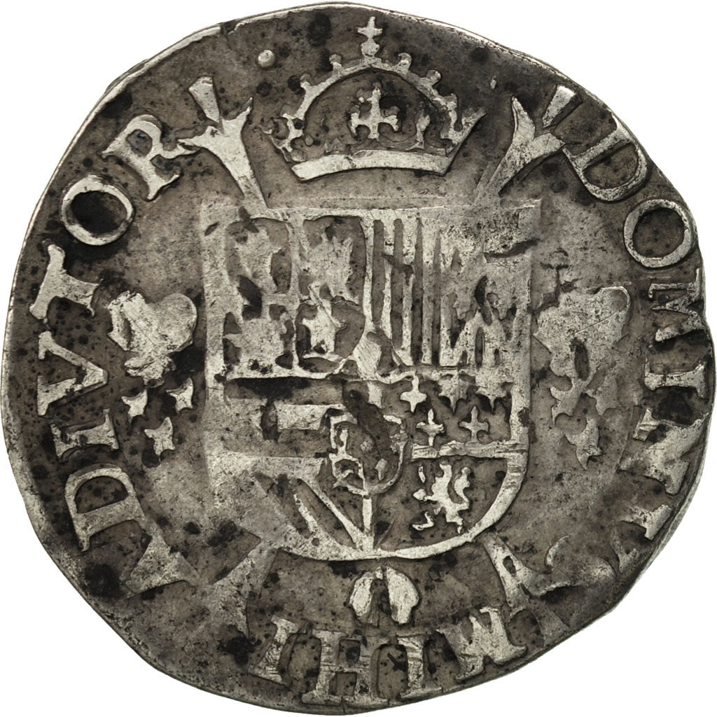 Coin, Spanish Netherlands, BRABANT, Philip II, 1/5 Ecu, 1566, Anvers, AU(50-53)