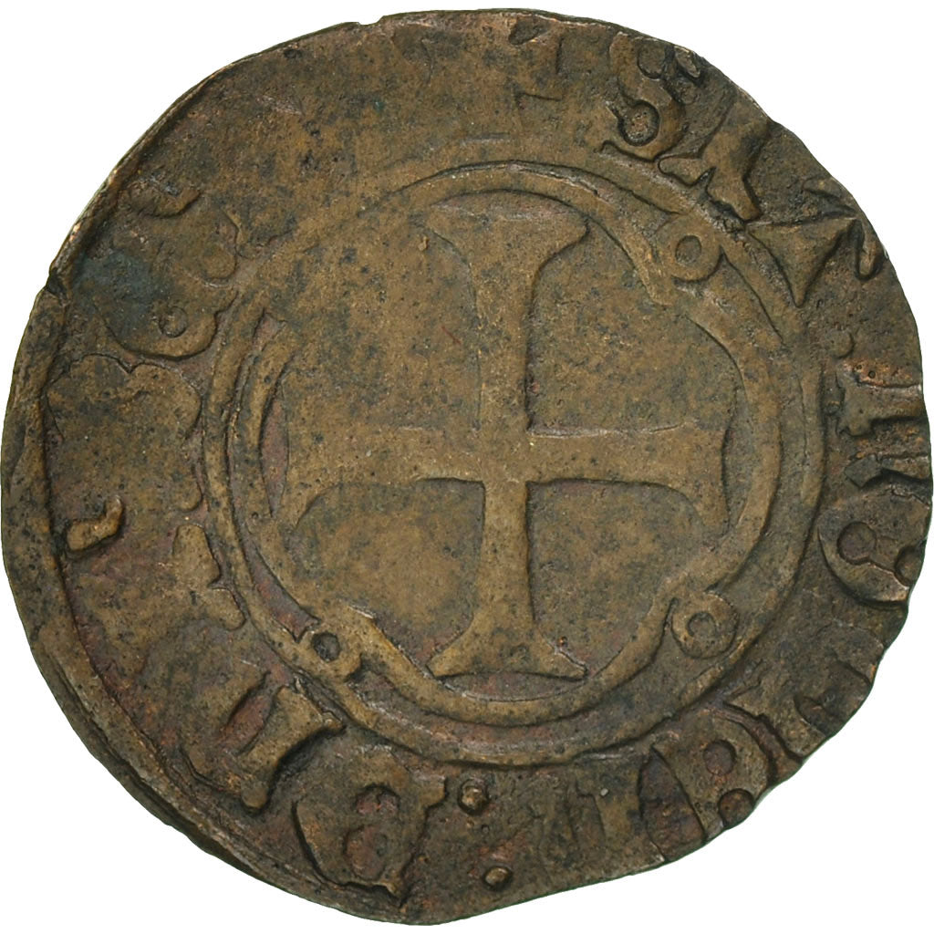 Coin, France, Double Tournois, AU(50-53), Billon, Duplessy:563a