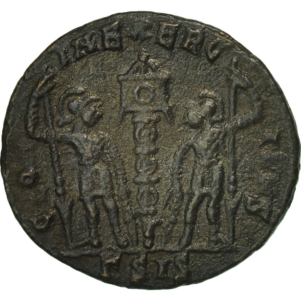 Moneta, Constantius II, Nummus, 337-361, Siscia, EF(40-45), Miedź, RIC:VII 237