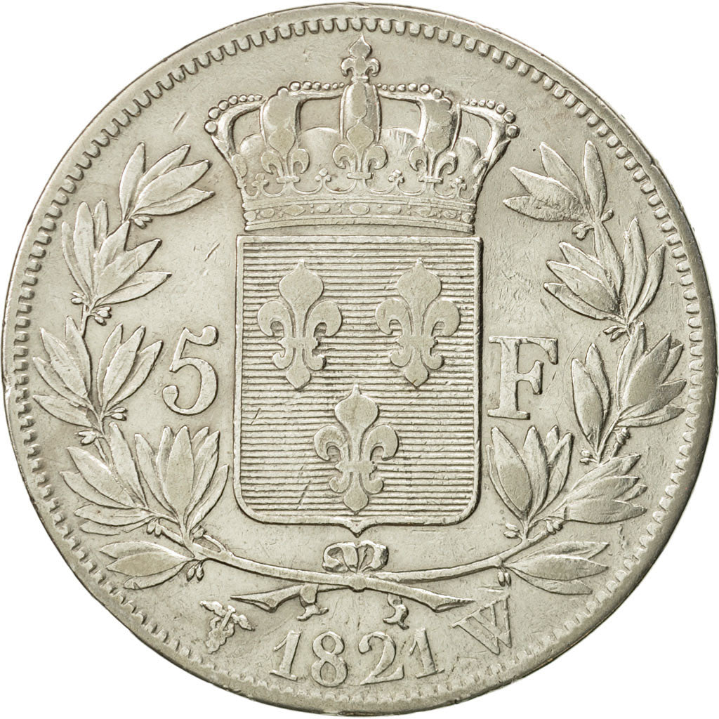 Monnaie, France, Louis XVIII, Louis XVIII, 5 Francs, 1821, Lille, TTB, Argent