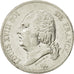 Coin, France, Louis XVIII, 5 Francs, 1824, Toulouse, AU(50-53), Silver
