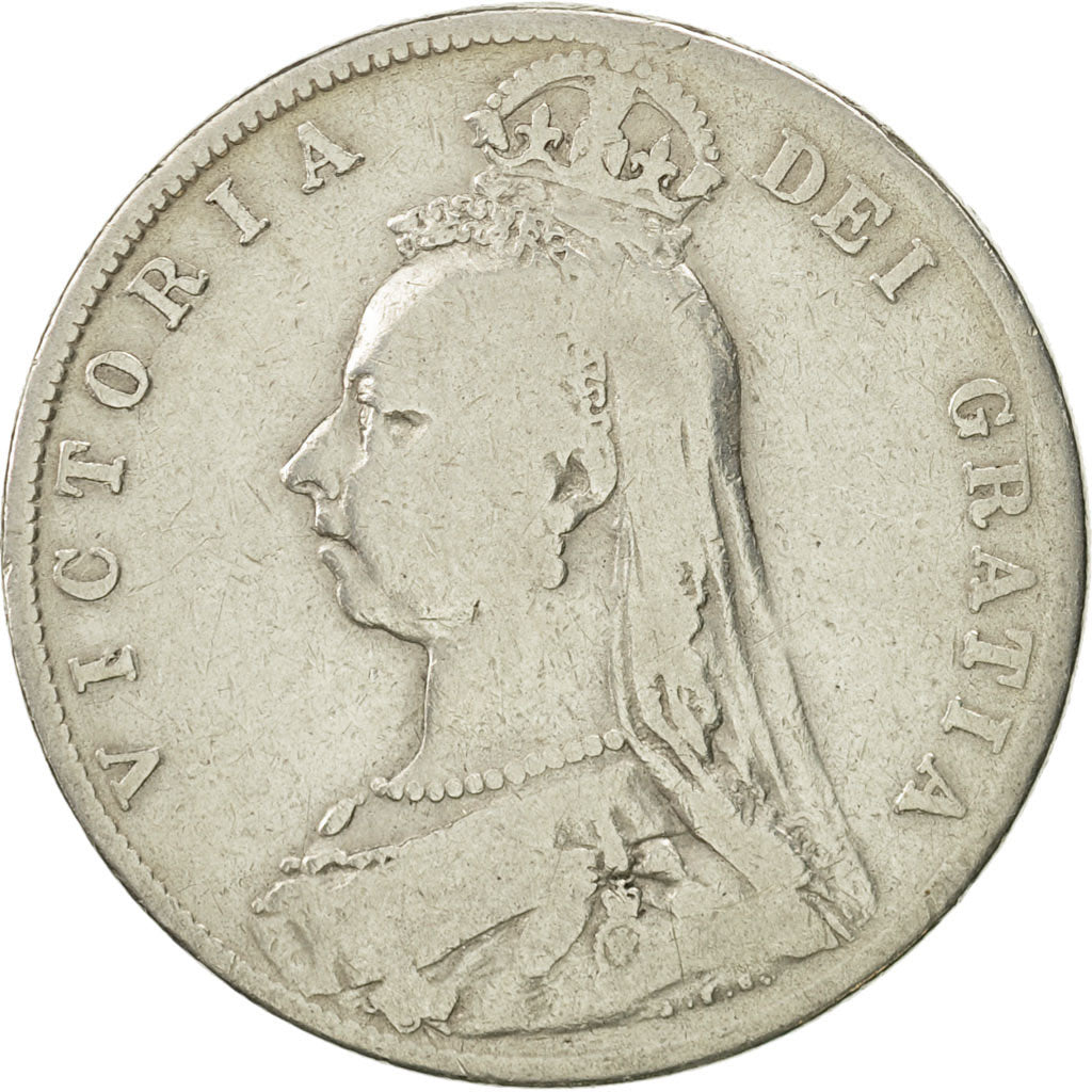 Great Britain, Victoria, Florin, Two Shillings, 1890, VF(20-25), Silver, KM:762