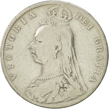 Great Britain, Victoria, Florin, Two Shillings, 1890, VF(20-25), Silver, KM:762