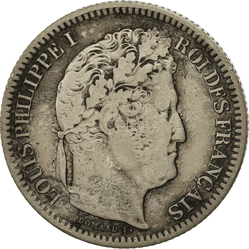 Coin, France, Louis-Philippe, 2 Francs, 1843, Lille, VF(30-35), Silver